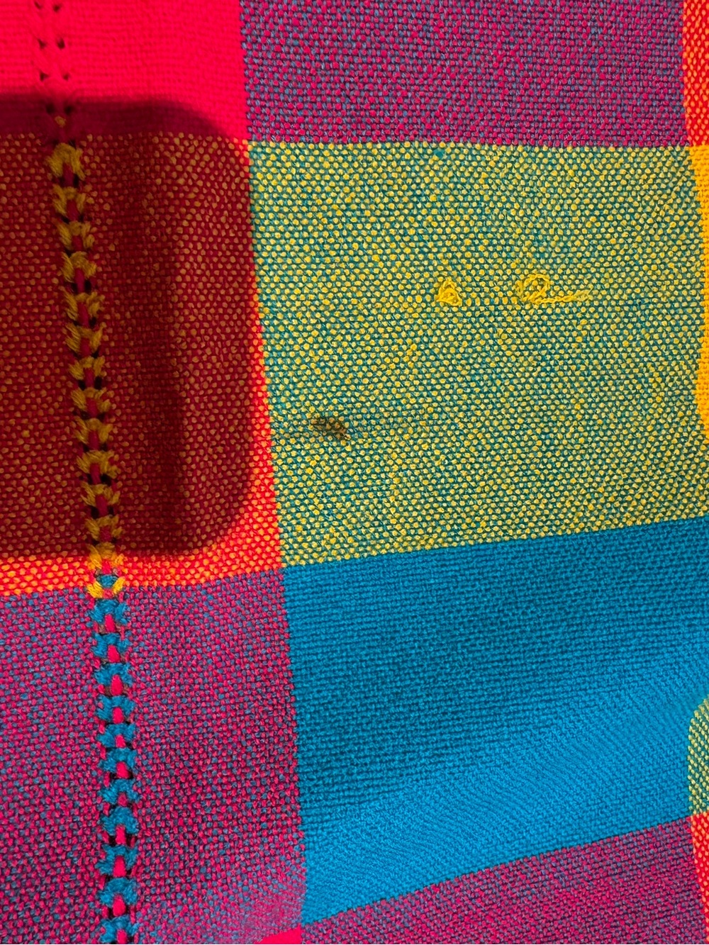 Mexican woven tablecloth and 6 napkins - Picture 9 of 9